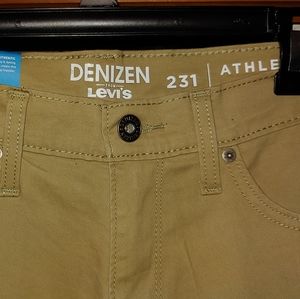 levis denizen 231 athletic fit khakis
